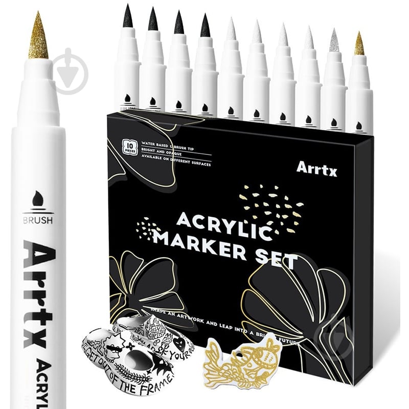 Набір маркерів акрилових Arrtx AACM-0500-10A 10 шт LC303601 - фото 1 Набір маркерів акрилових Arrtx AACM-0500-10A 10 шт LC303601 - фото 1