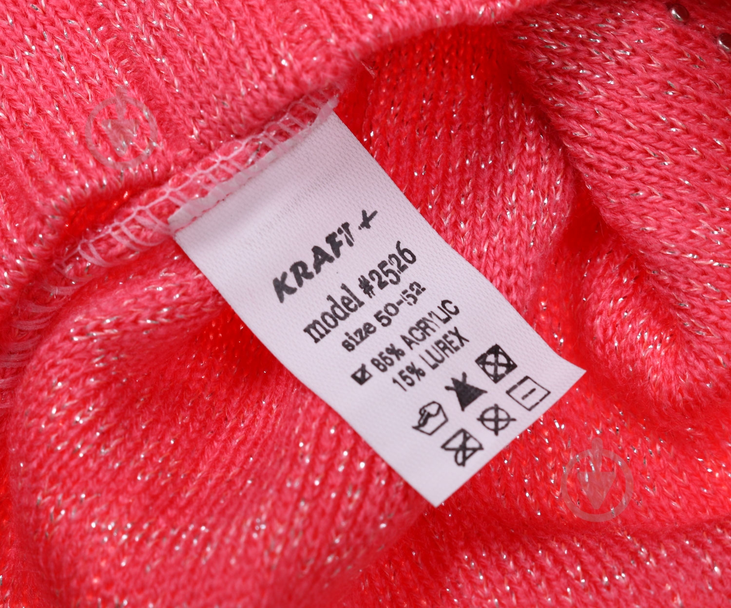 Шапочка детская для девочки Kraft+ арт. 2526 р.50-52 персик - фото 4