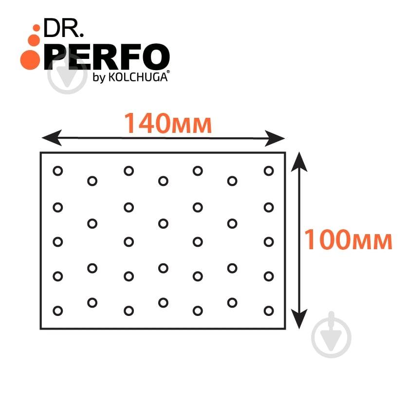 Пластина перфорированная Kolchuga 140х100х2 мм - фото 3
