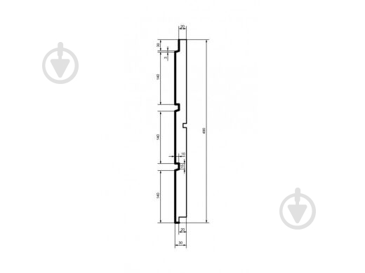 Накладка HC 101-30 панель (2.00 м) - фото 2