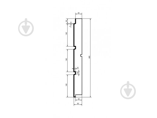 Накладка HC 101-50 панель (2.00 м) - фото 2