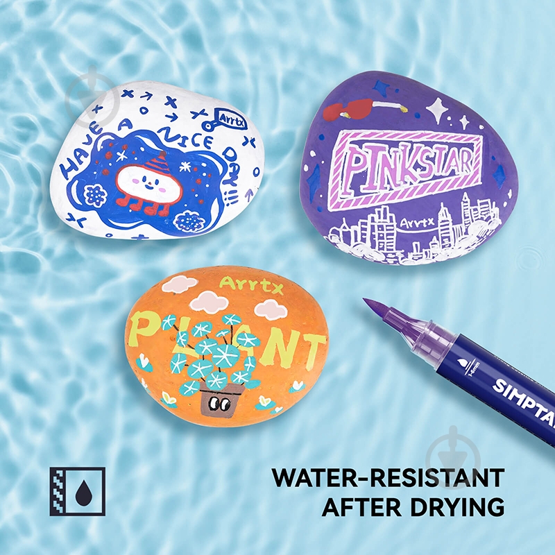 Набір маркерів акрилових Arrtx Simptap AACM-0724B 24 кольори LC303694 - фото 6 Набір маркерів акрилових Arrtx Simptap AACM-0724B 24 кольори LC303694 - фото 6