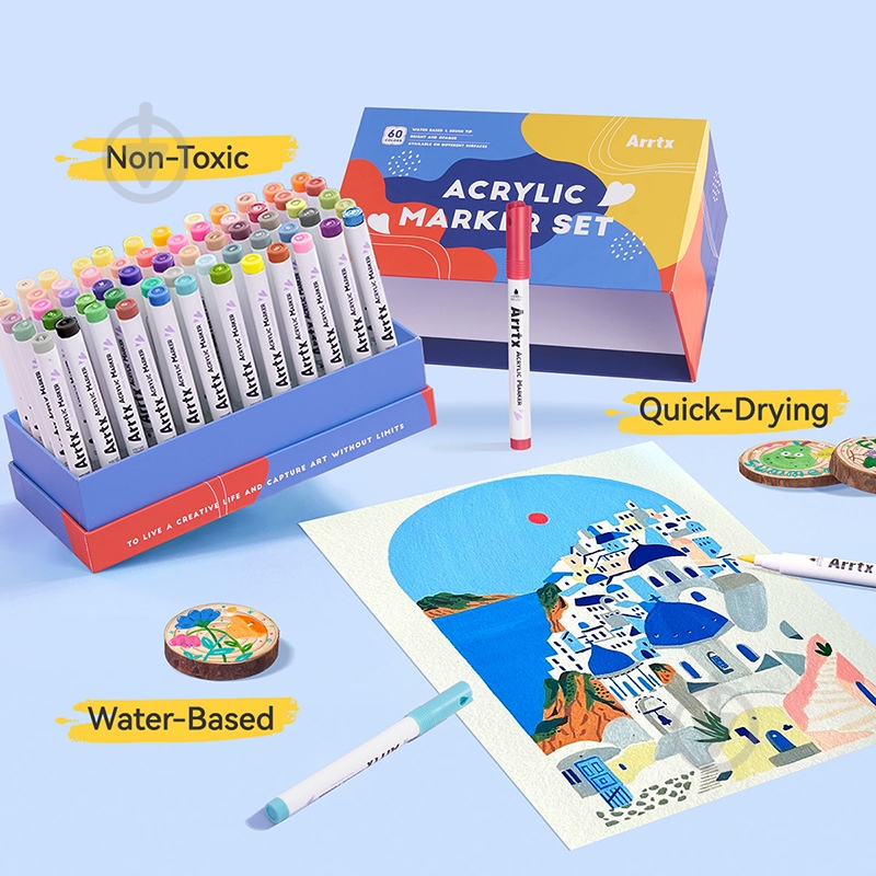 Маркер акриловый Arrtx AACM-0560A LC303922 - фото 5 Маркер акриловый Arrtx AACM-0560A LC303922 - фото 5