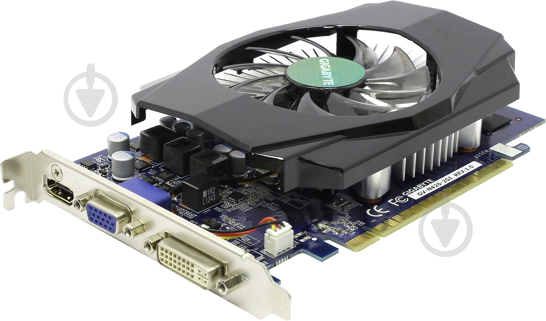 Видеокарта Gigabyte GeForce GT 420 2GB GDDR3 128bit (GV-N420-2GI) - фото 2 Видеокарта Gigabyte GeForce GT 420 2GB GDDR3 128bit (GV-N420-2GI) - фото 2