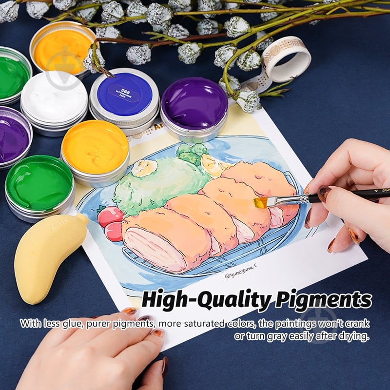 Краски гуашевые 9A 30 мл LC302819 Arrtx - фото 11