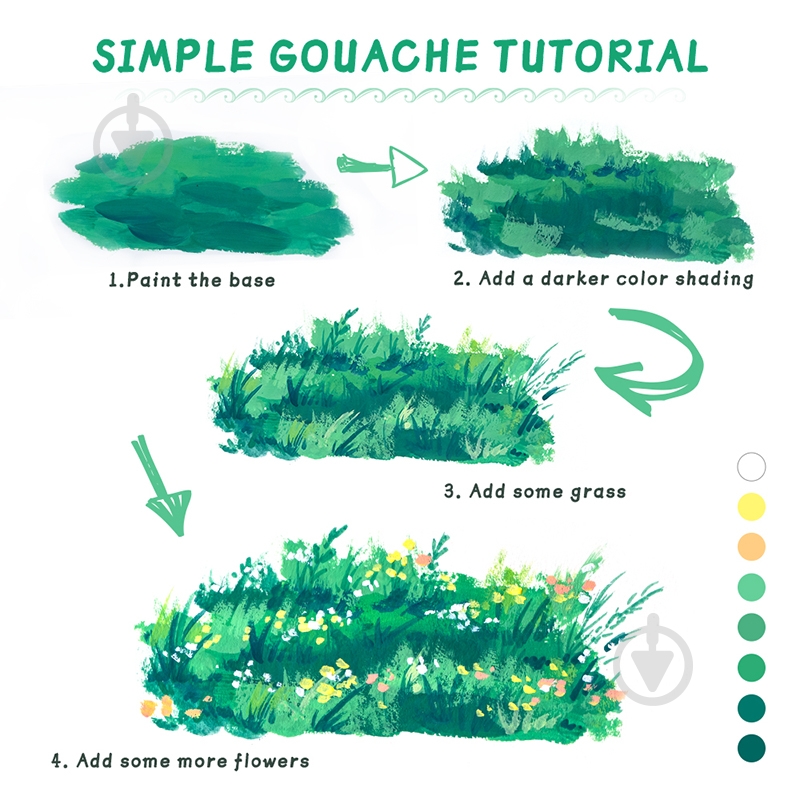 Гуашь белый 30 мл LC302932 Arrtx - фото 9 Гуашь белый 30 мл LC302932 Arrtx - фото 9