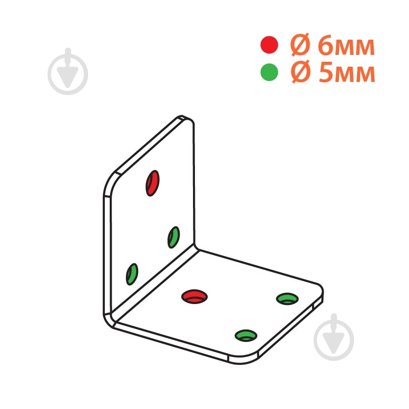 Уголок перфорированный Kolchuga равносторонний 40x40x40 мм 2 мм - фото 4