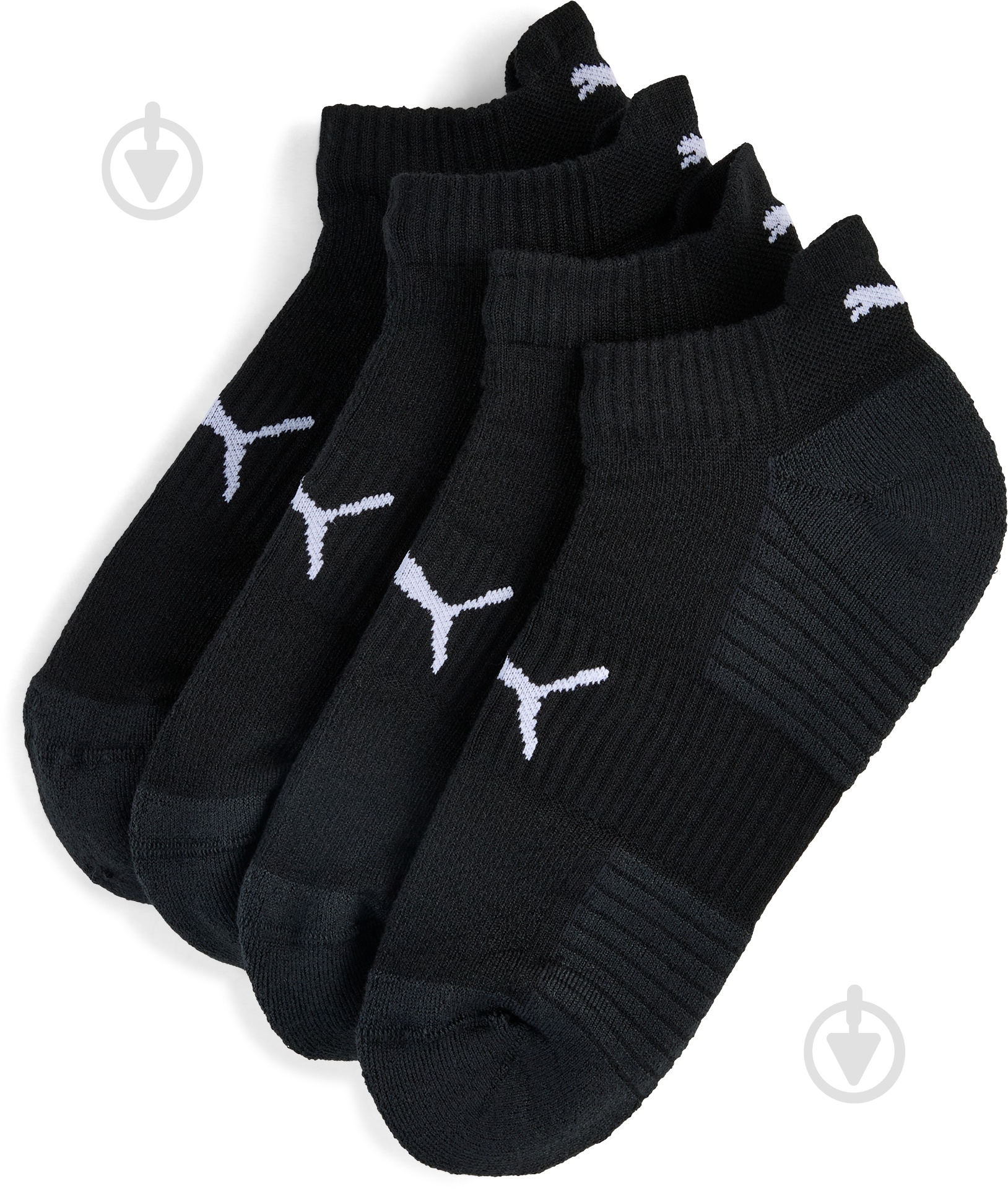 Носки Puma UNISEX SPORT CUSHIONED SNEAKER 2P 93890501 р.35-38 черный - фото 1