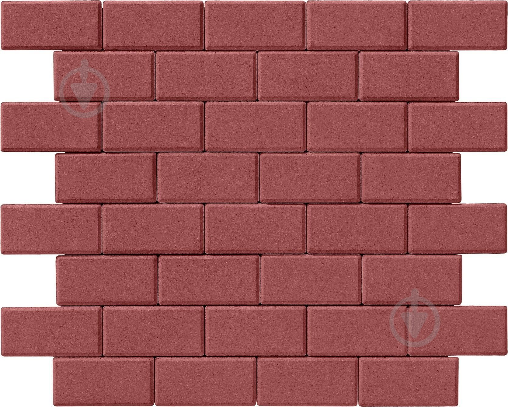 Брусчатка Авеню вишня 20х10х4 см - фото 1
