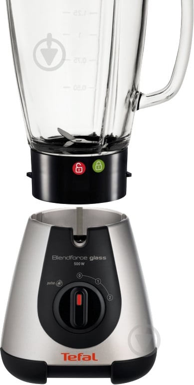 Блендер стационарный Tefal Blendforce Glass Silver BL310A39 серебристый с черным - фото 2