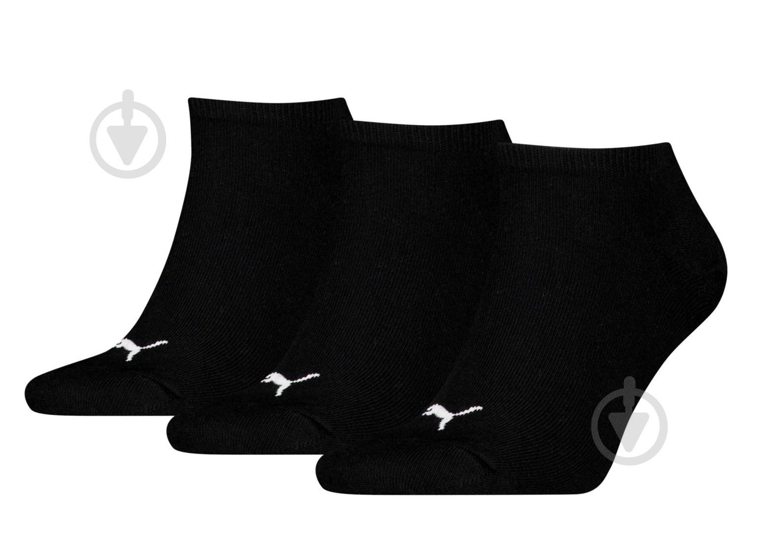 Шкарпетки Puma UNISEX SNEAKER PLAIN 3P 93862406 р.39-42 чорний 3 шт. - фото 1 Шкарпетки Puma UNISEX SNEAKER PLAIN 3P 93862406 р.39-42 чорний 3 шт. - фото 1