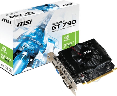 Видеокарта MSI GeForce GT 730 2GB DDR3 128bit (912-V809-1694) - фото 3 Видеокарта MSI GeForce GT 730 2GB DDR3 128bit (912-V809-1694) - фото 3