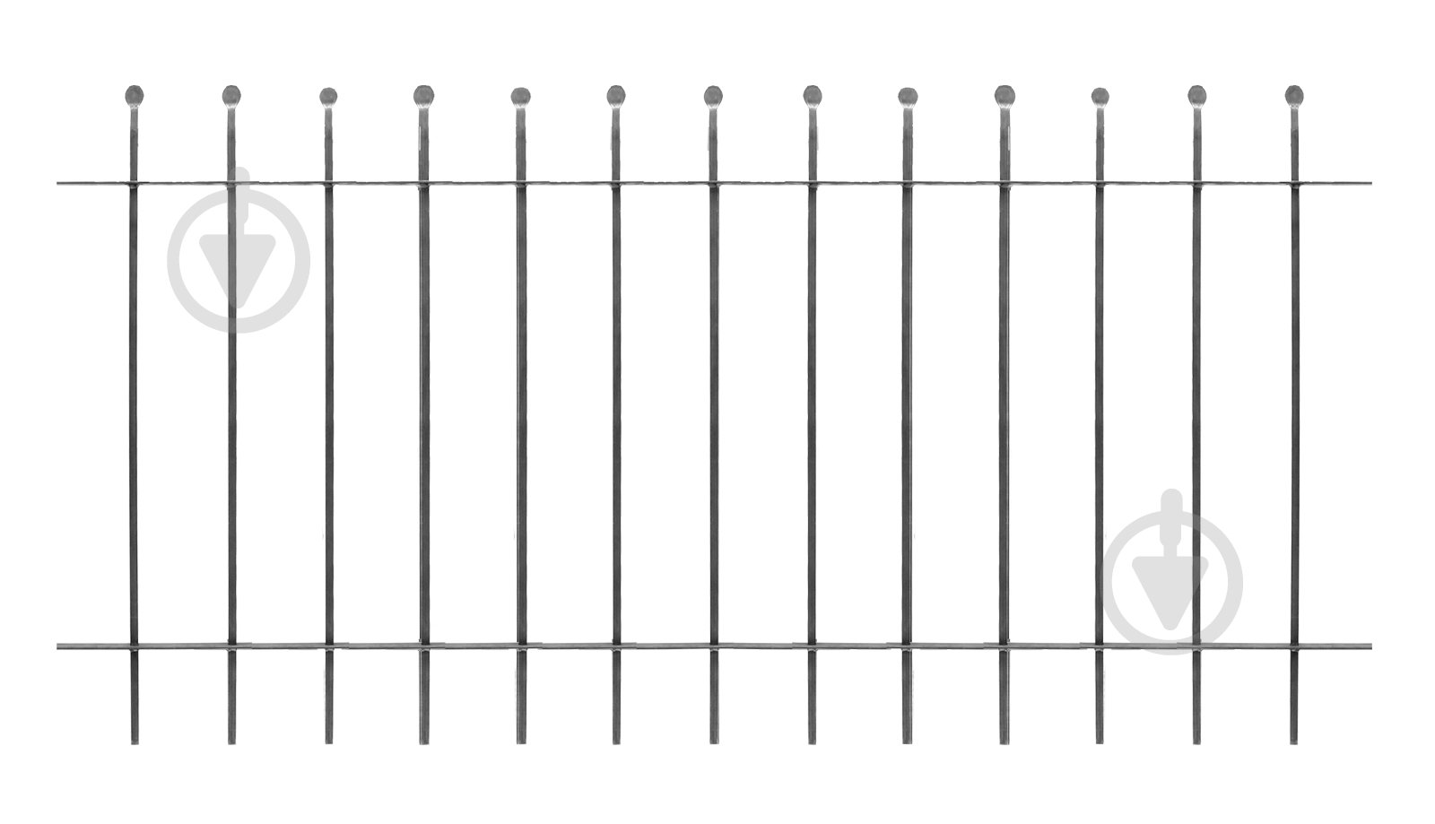 Секция ограждения Артдеко 01.001 1000х2000х12 мм - фото 1