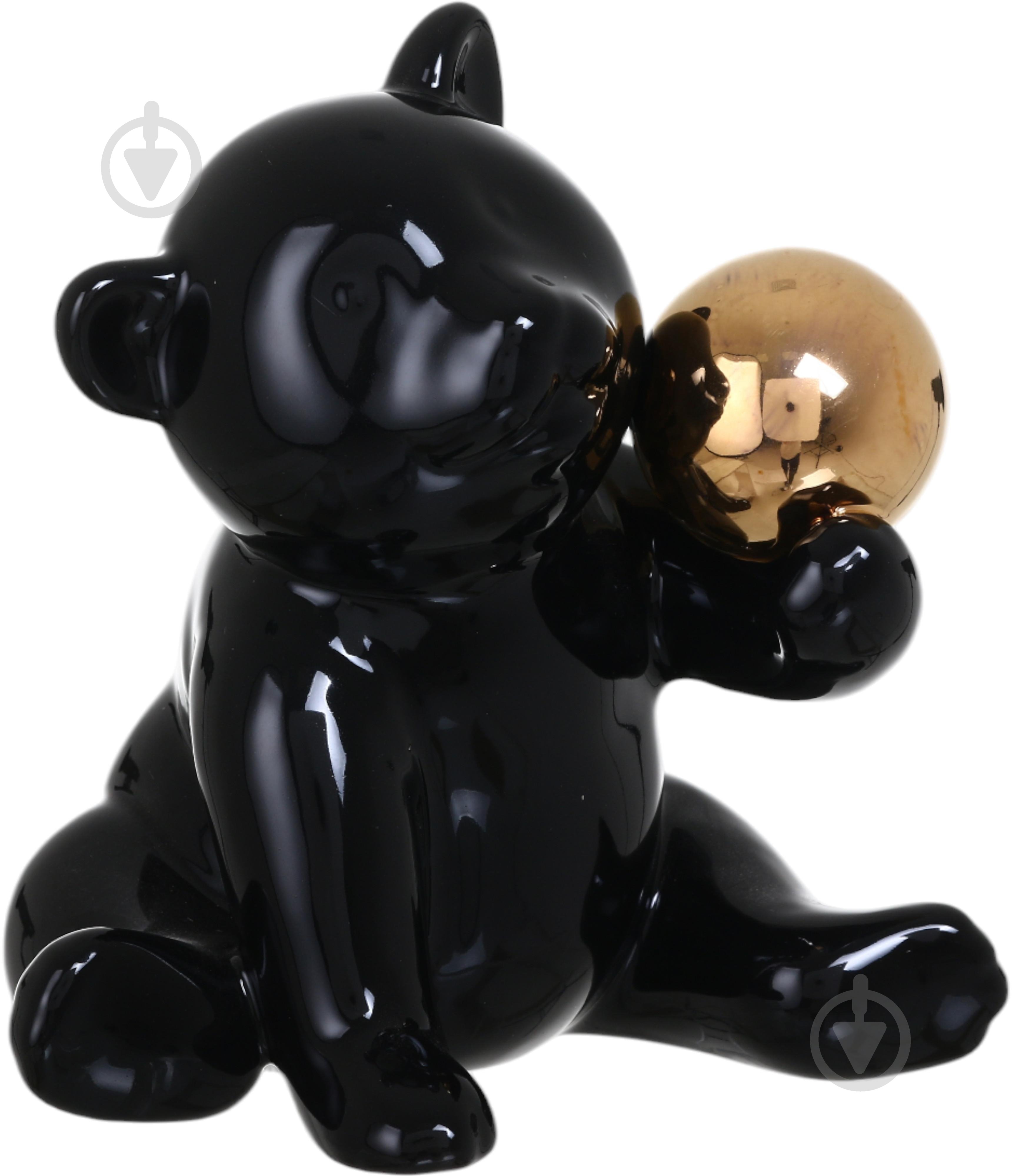 Статуэтка Inari Bear 14х11,5х16 см черный - фото 1