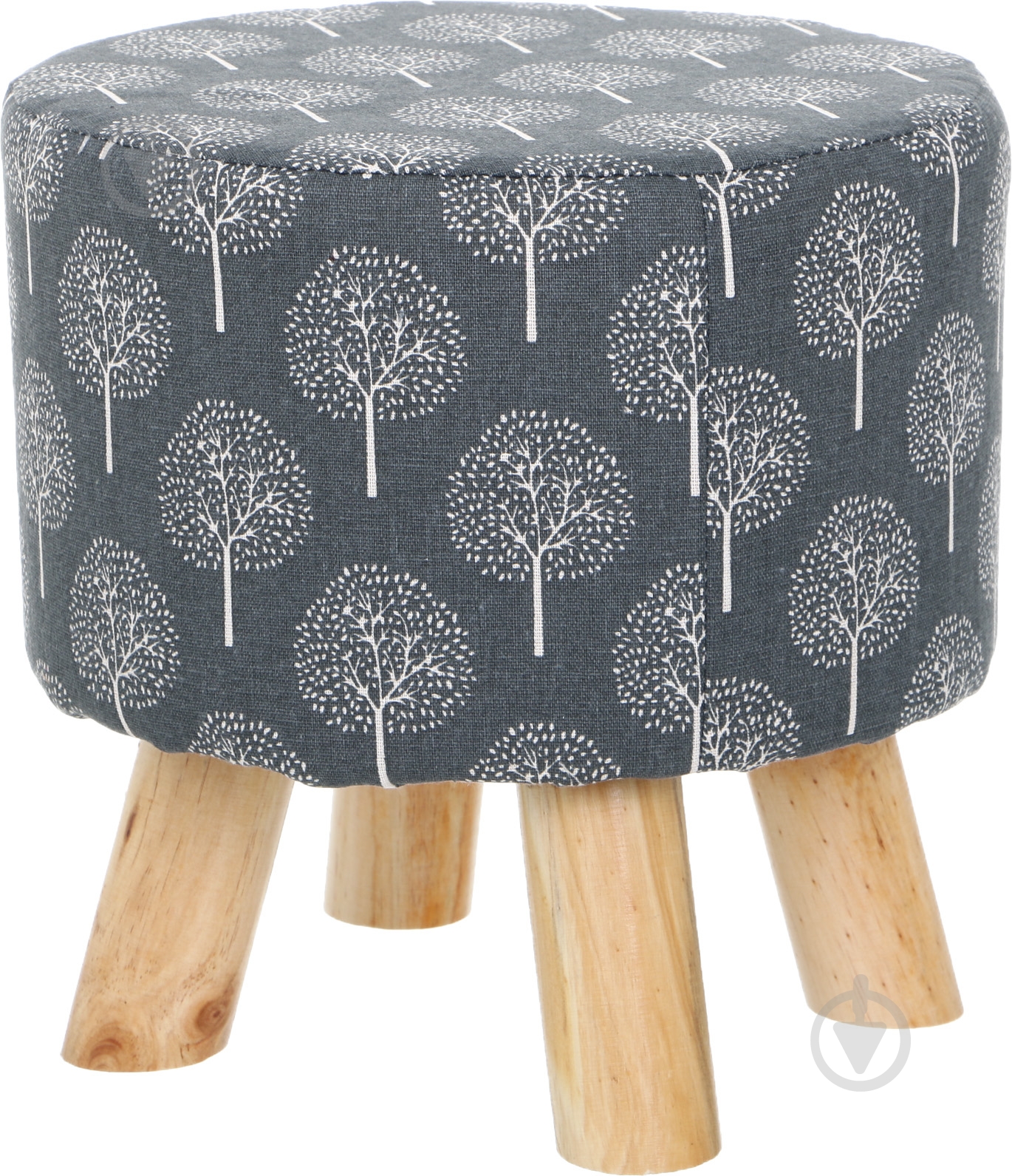 Пуф Наварра 30x30 см темно-сірий - фото 1