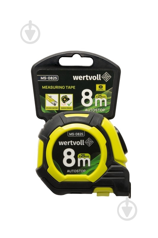 Рулетка WERTVOLL MS-0825 8 м x 25 мм - фото 7