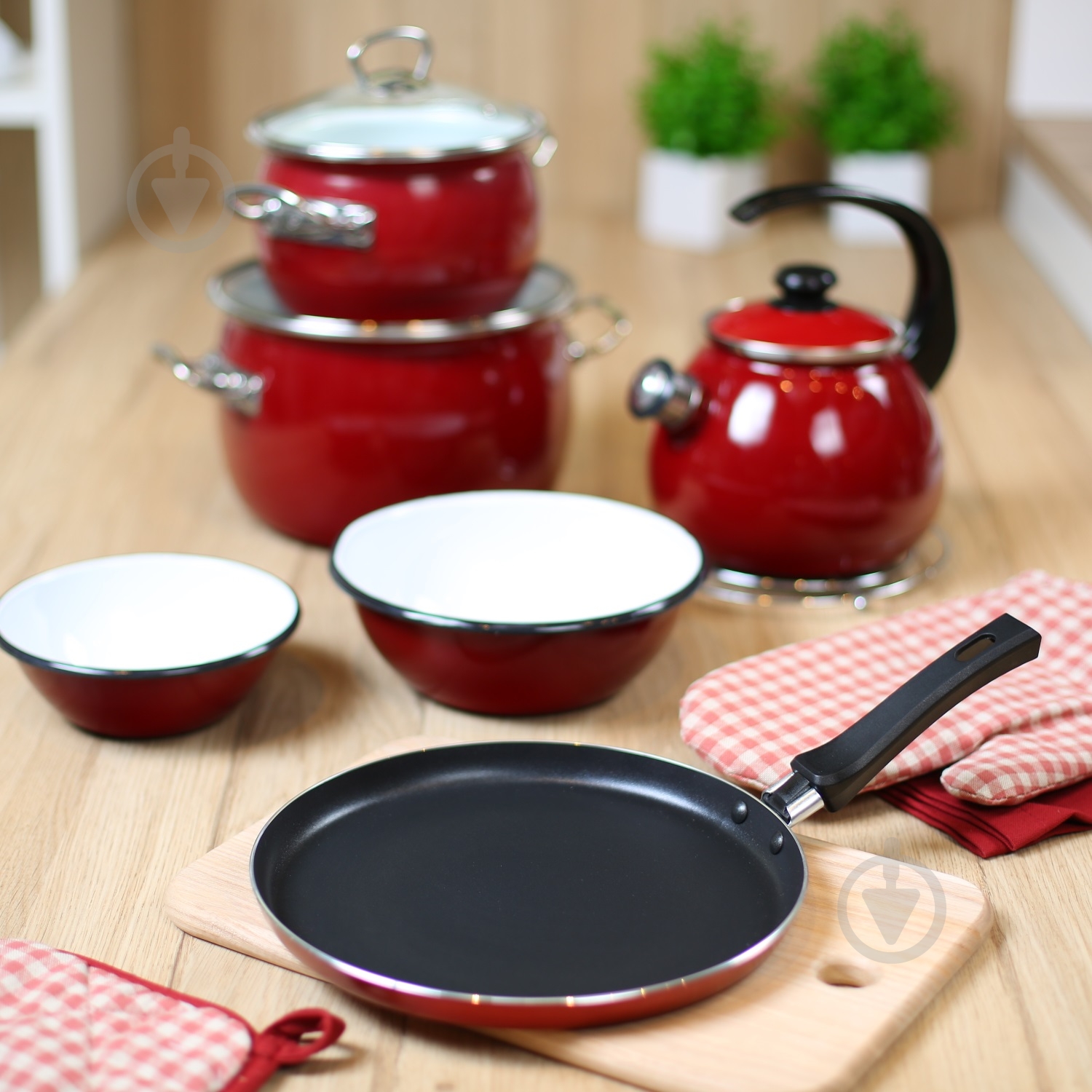 Миска эмалированная Bella Vita 1,5 л Бордо - фото 3