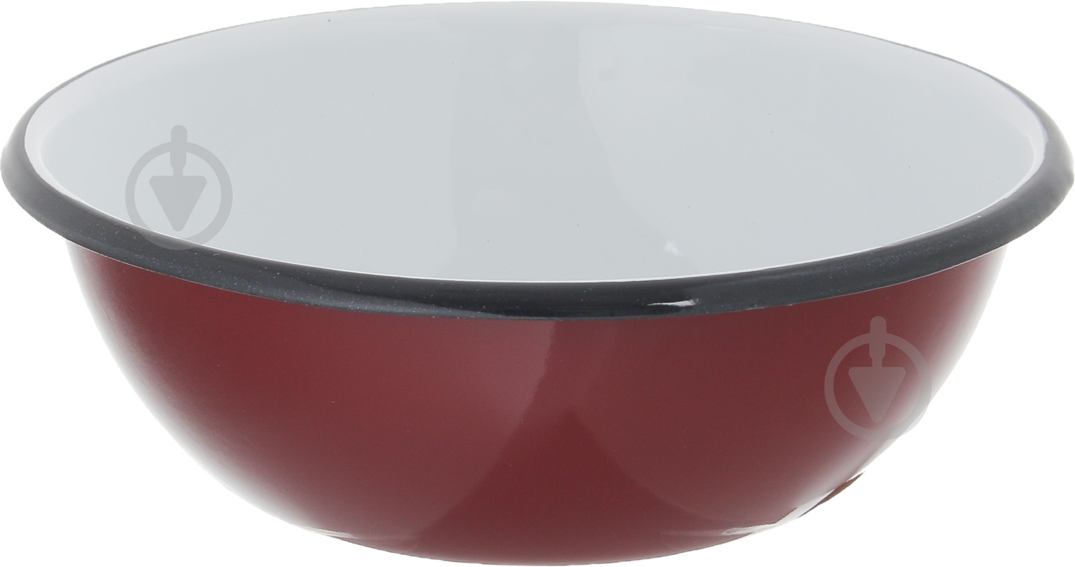 Миска эмалированная Bella Vita 1,5 л Бордо - фото 1