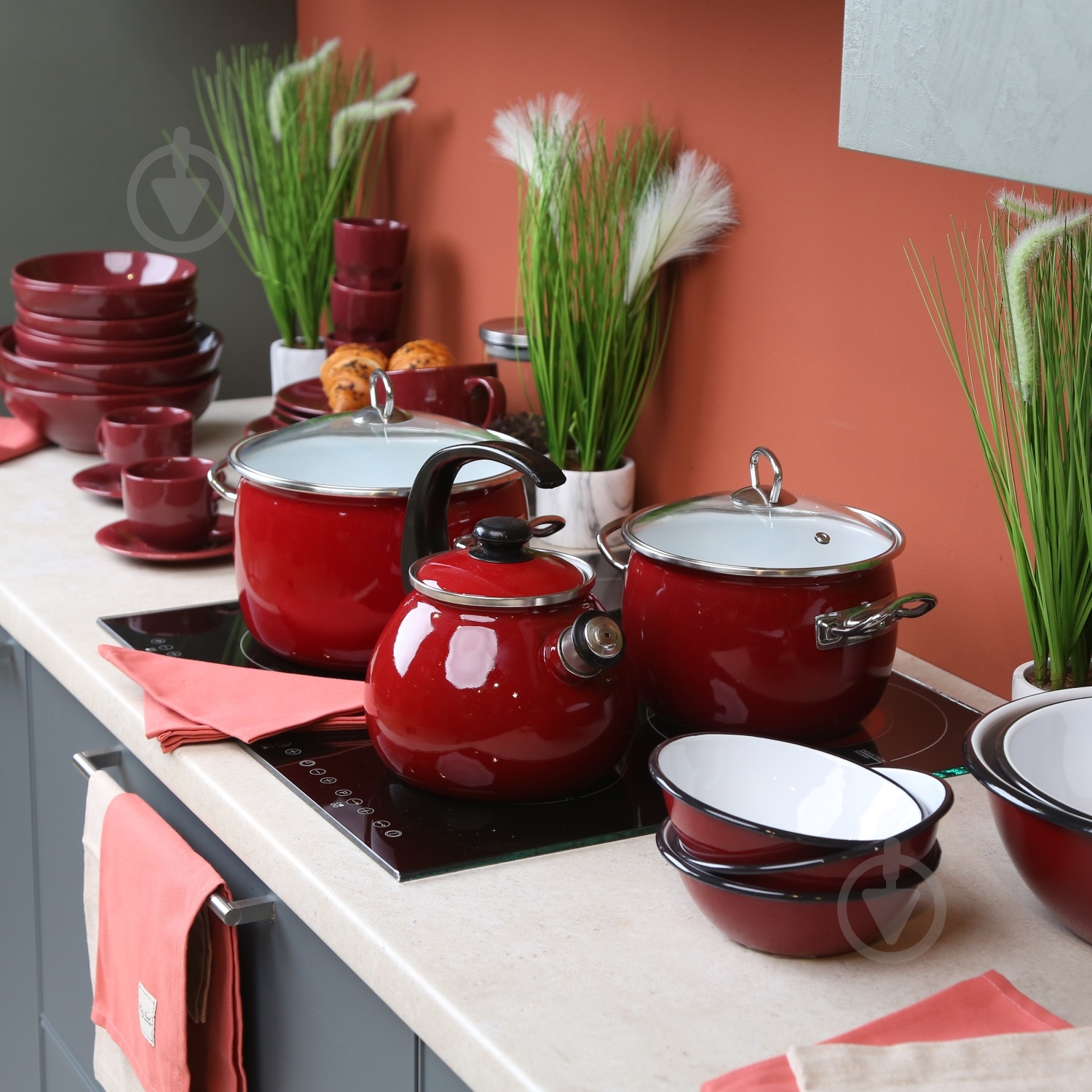 Миска эмалированная Bella Vita 1,5 л Бордо - фото 7