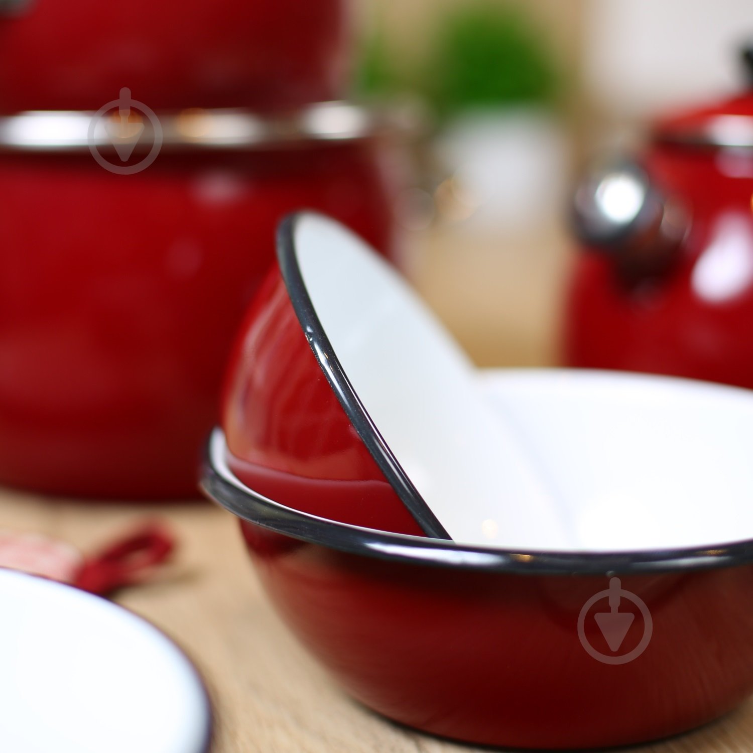 Миска эмалированная Bella Vita 1,5 л Бордо - фото 2