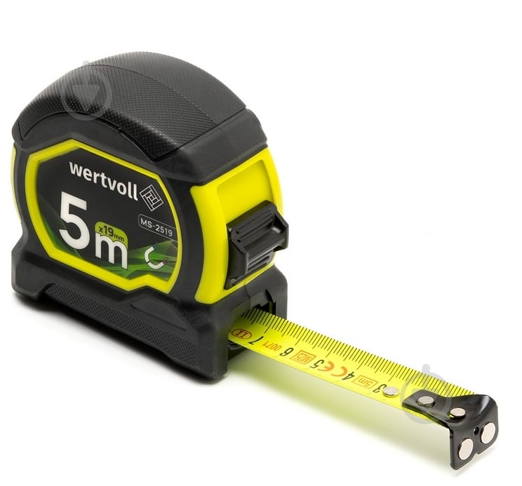 Рулетка WERTVOLL MS-2519 5 м x 19 мм - фото 1 Рулетка WERTVOLL MS-2519 5 м x 19 мм - фото 1