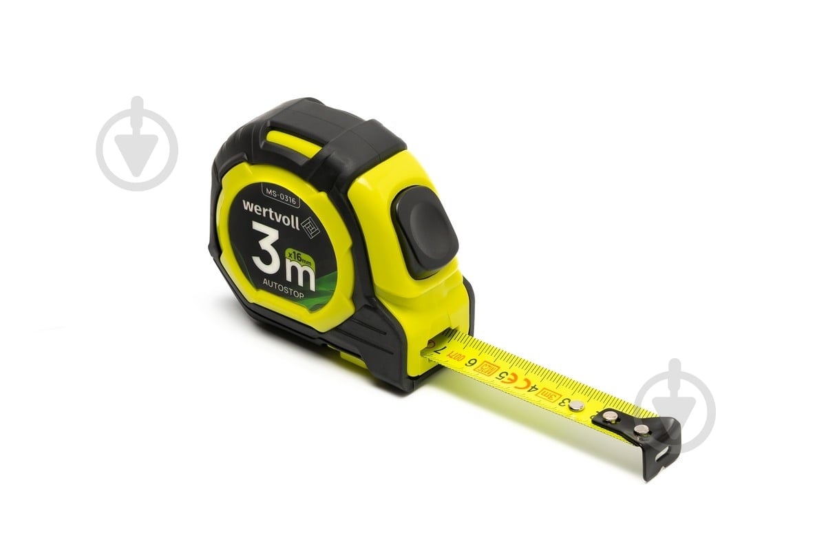 Рулетка WERTVOLL MS-0316 3 м x 16 мм - фото 1