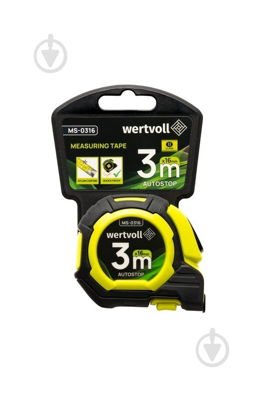 Рулетка WERTVOLL MS-0316 3 м x 16 мм - фото 7