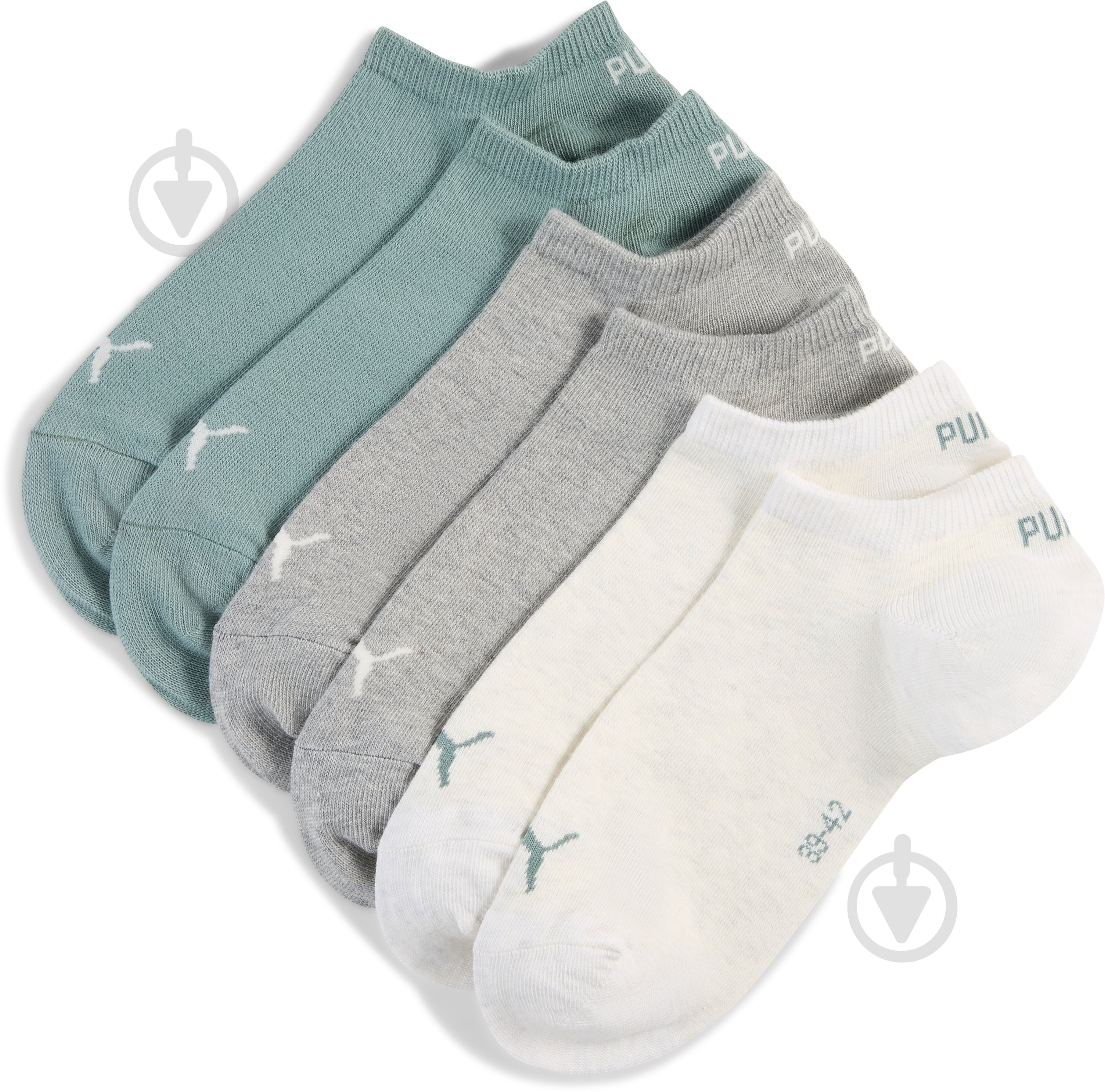 Носки Puma UNISEX SNEAKER PLAIN 3P 93862403 р.43-46 разноцветный - фото 1 Носки Puma UNISEX SNEAKER PLAIN 3P 93862403 р.43-46 разноцветный - фото 1