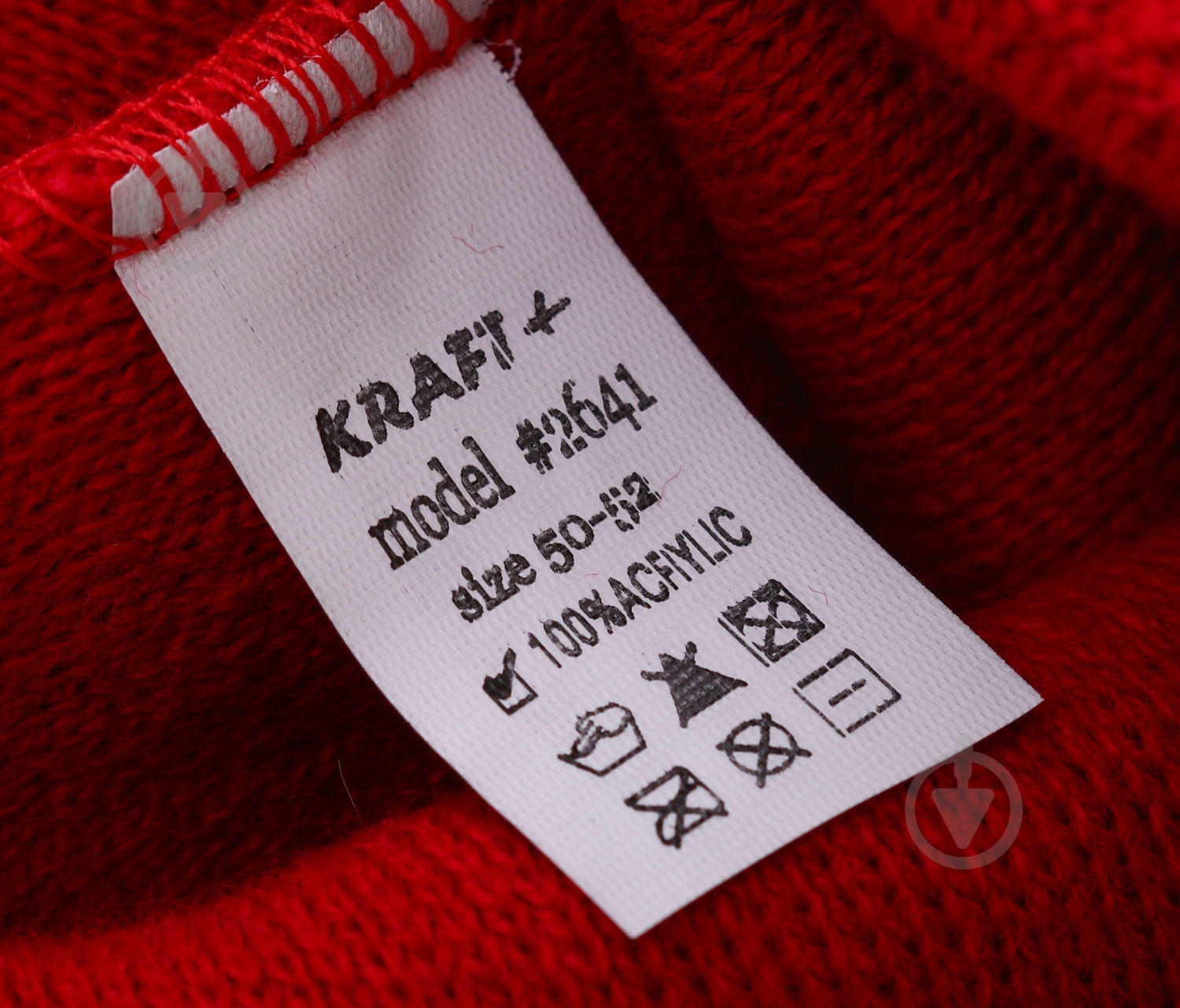 Шапочка детская для девочки Kraft+ арт. 2641 р.50 красный - фото 4 Шапочка детская для девочки Kraft+ арт. 2641 р.50 красный - фото 4
