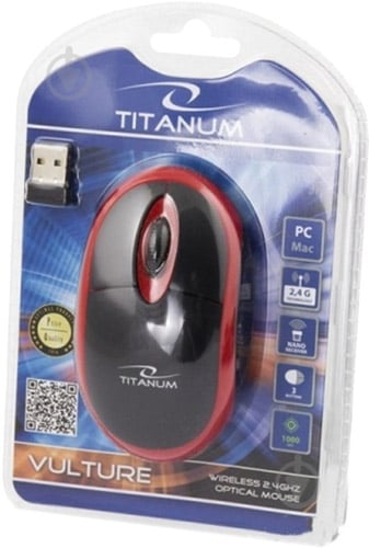 Миша ESPERANZA Titanum TM116R black/red - фото 5