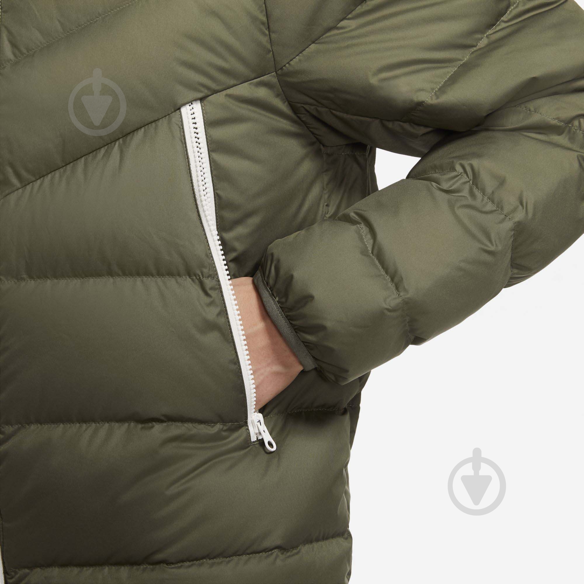 Пуховик мужской зимний Nike M NSW DWN FILL WR JKT HD NFS CU0225-380 р.M зеленый - фото 5 Пуховик мужской зимний Nike M NSW DWN FILL WR JKT HD NFS CU0225-380 р.M зеленый - фото 5