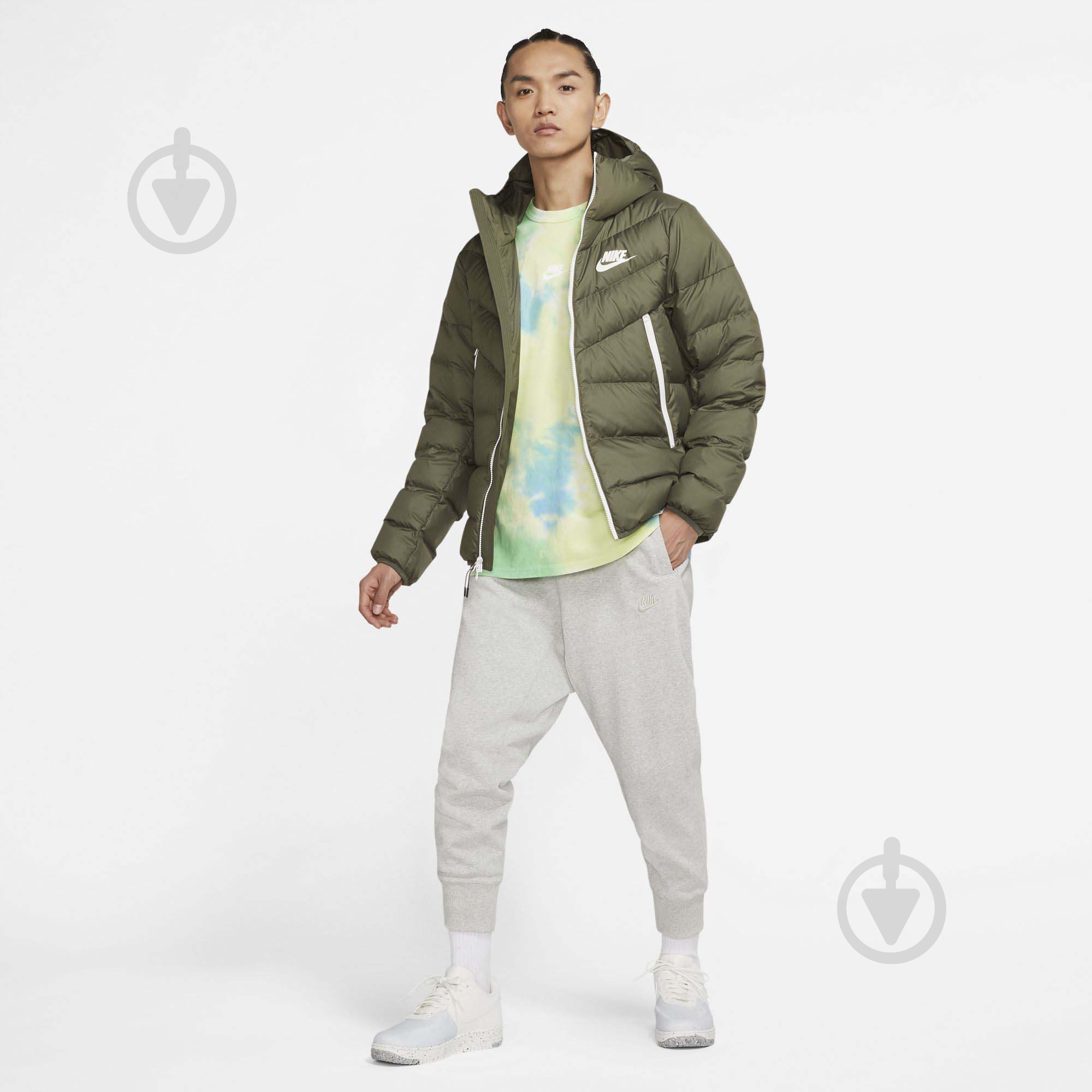 Пуховик мужской зимний Nike M NSW DWN FILL WR JKT HD NFS CU0225-380 р.M зеленый - фото 6 Пуховик мужской зимний Nike M NSW DWN FILL WR JKT HD NFS CU0225-380 р.M зеленый - фото 6