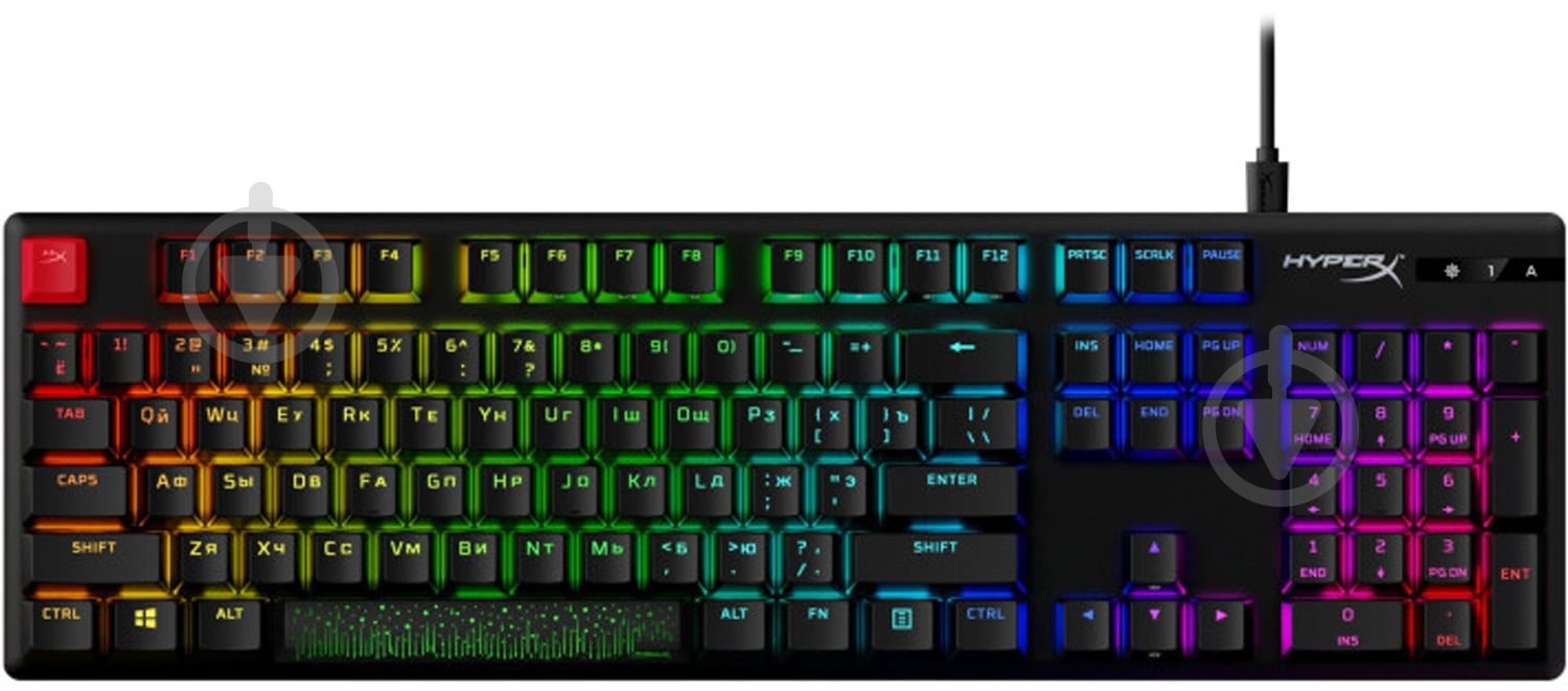 Клавіатура ігрова HyperX Alloy Origins PBT HX USB (639N3AA) black - фото 5
