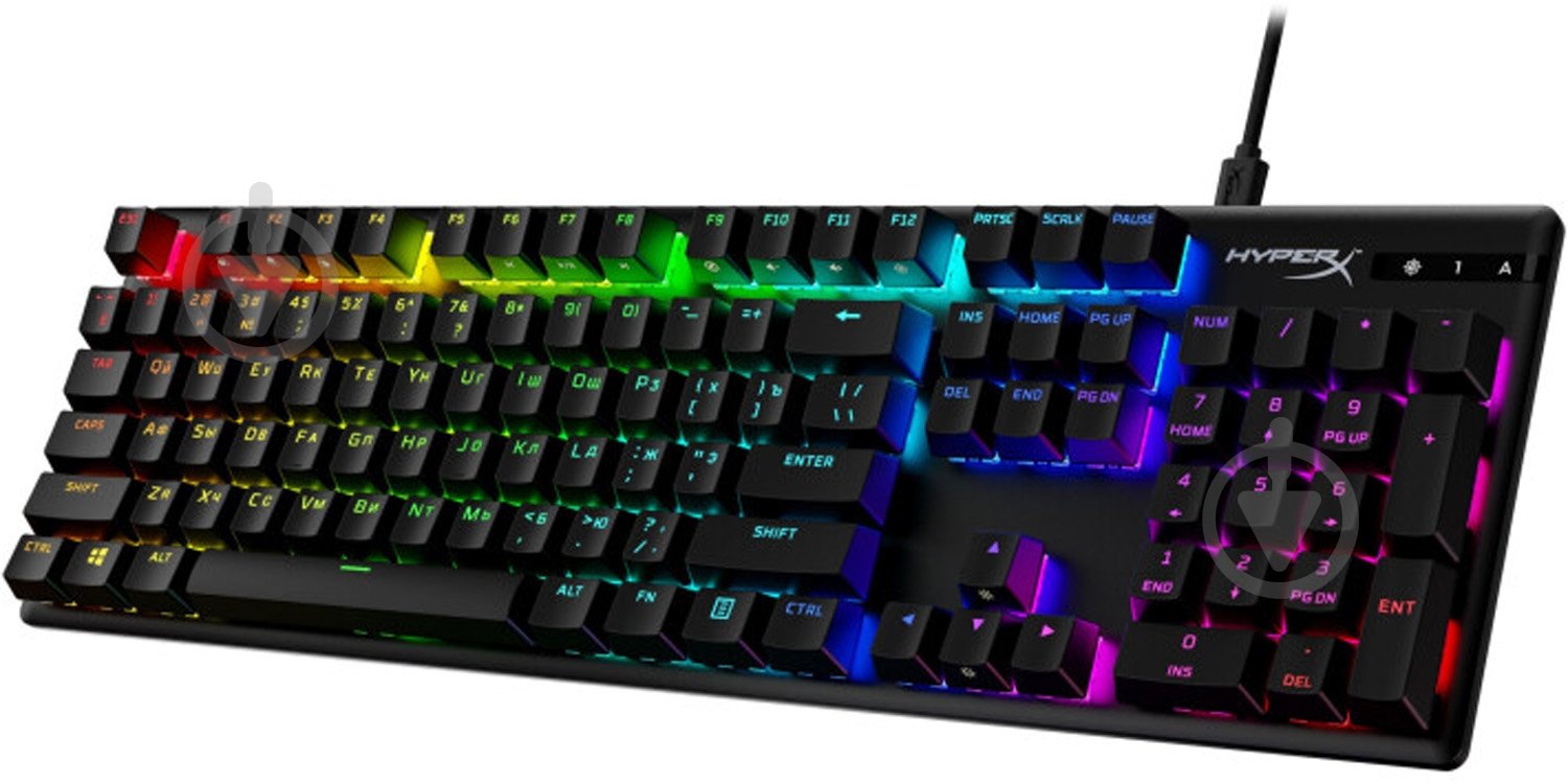 Клавіатура ігрова HyperX Alloy Origins PBT HX USB (639N3AA) black - фото 3
