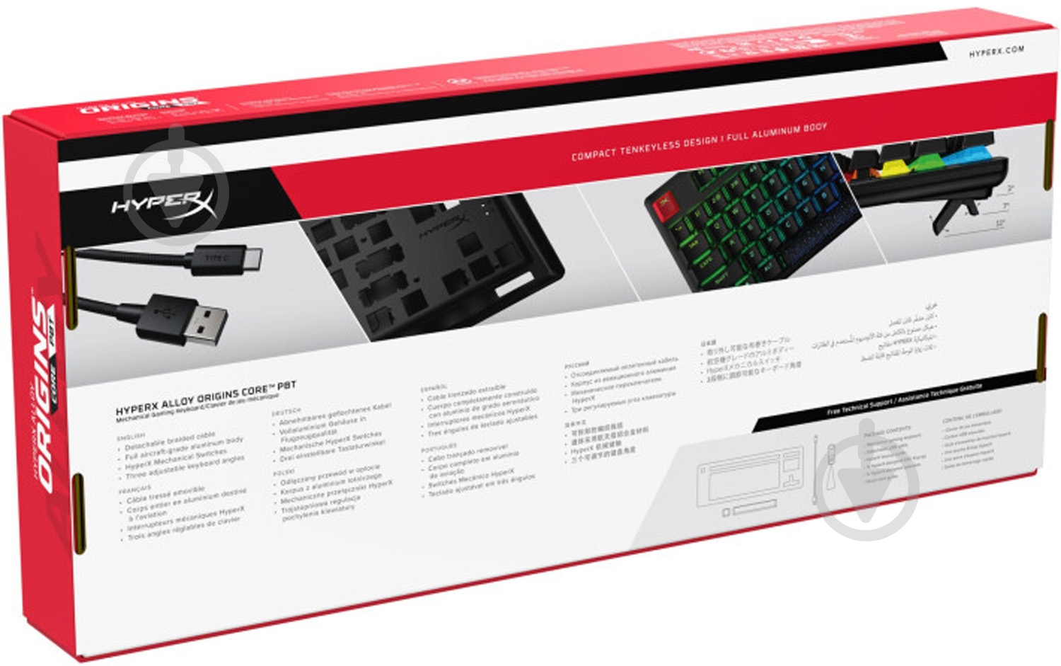 Клавіатура ігрова HyperX Alloy Origins Core PBT HX USB (639N7AA) black - фото 10