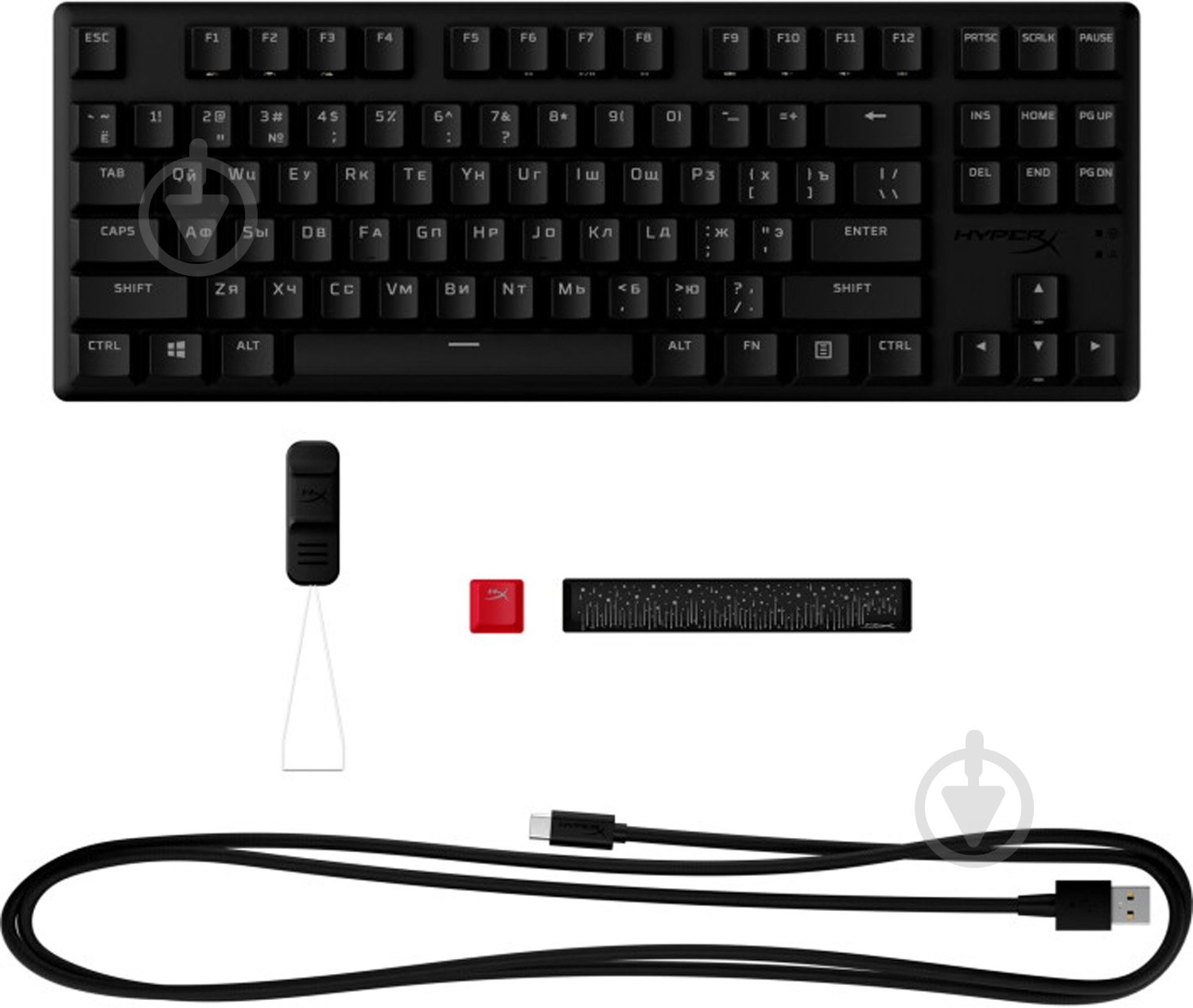 Клавіатура ігрова HyperX Alloy Origins Core PBT HX USB (639N7AA) black - фото 7