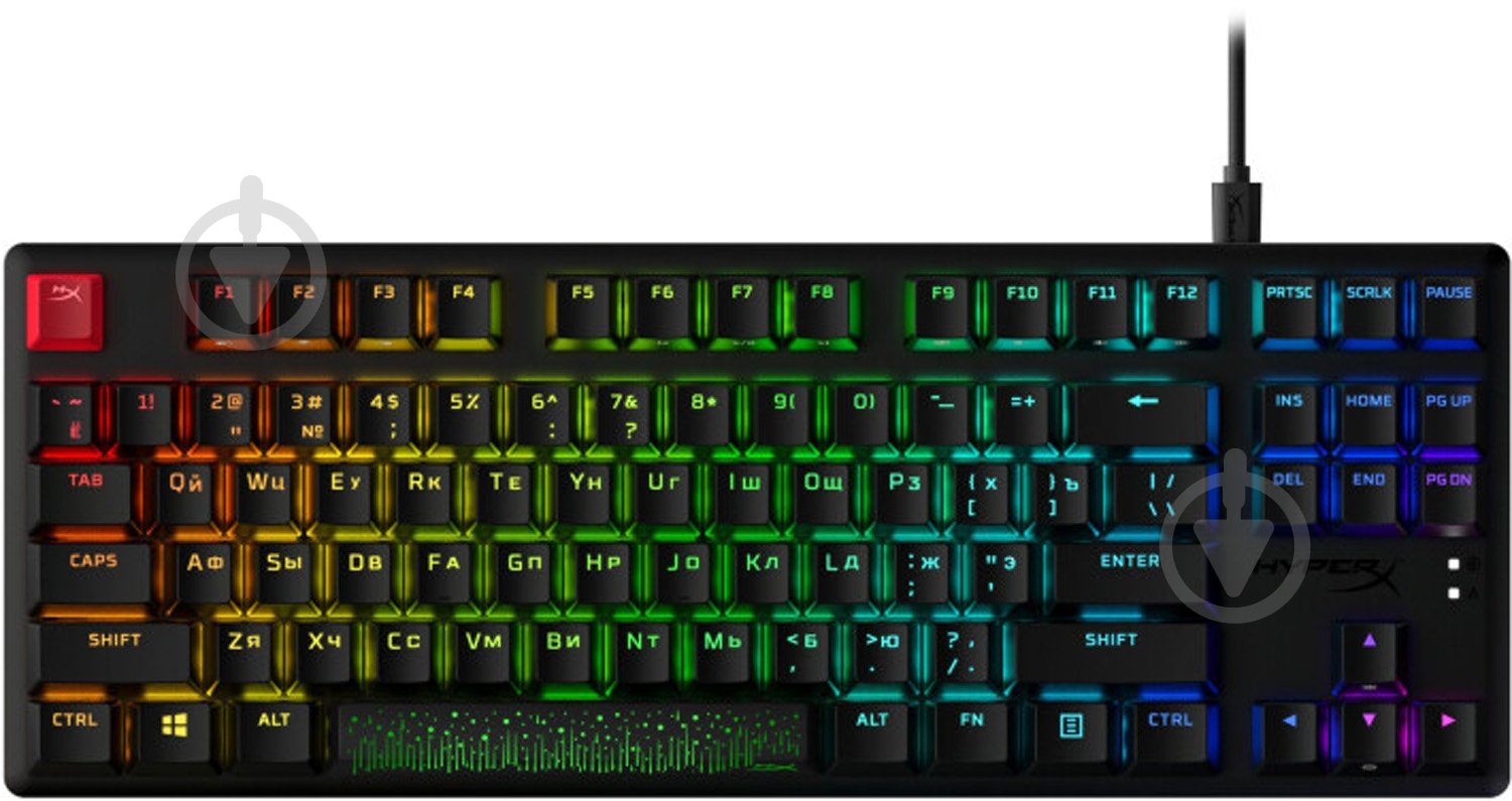 Клавіатура ігрова HyperX Alloy Origins Core PBT HX USB (639N7AA) black - фото 4