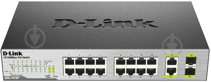 Коммутатор D-link DES-1018P/A1A - фото 1 Коммутатор D-link DES-1018P/A1A - фото 1