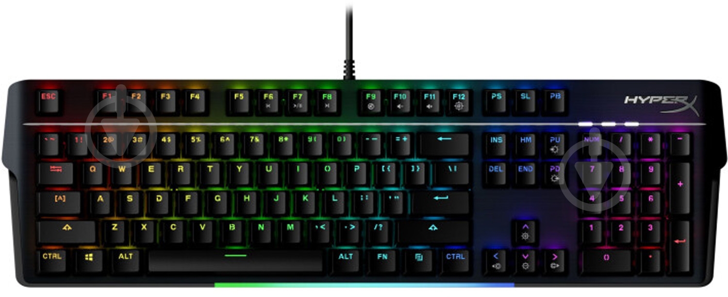 Клавиатура игровая HyperX Alloy MKW100 USB (4P5E1AX) black - фото 1