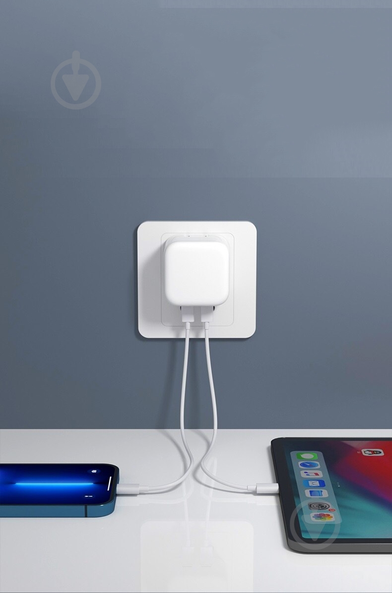 Зарядное устройство Armorstandart AMNWM3A 35W Dual USB-C Port Compact Power Adapter - фото 2 Зарядное устройство Armorstandart AMNWM3A 35W Dual USB-C Port Compact Power Adapter - фото 2