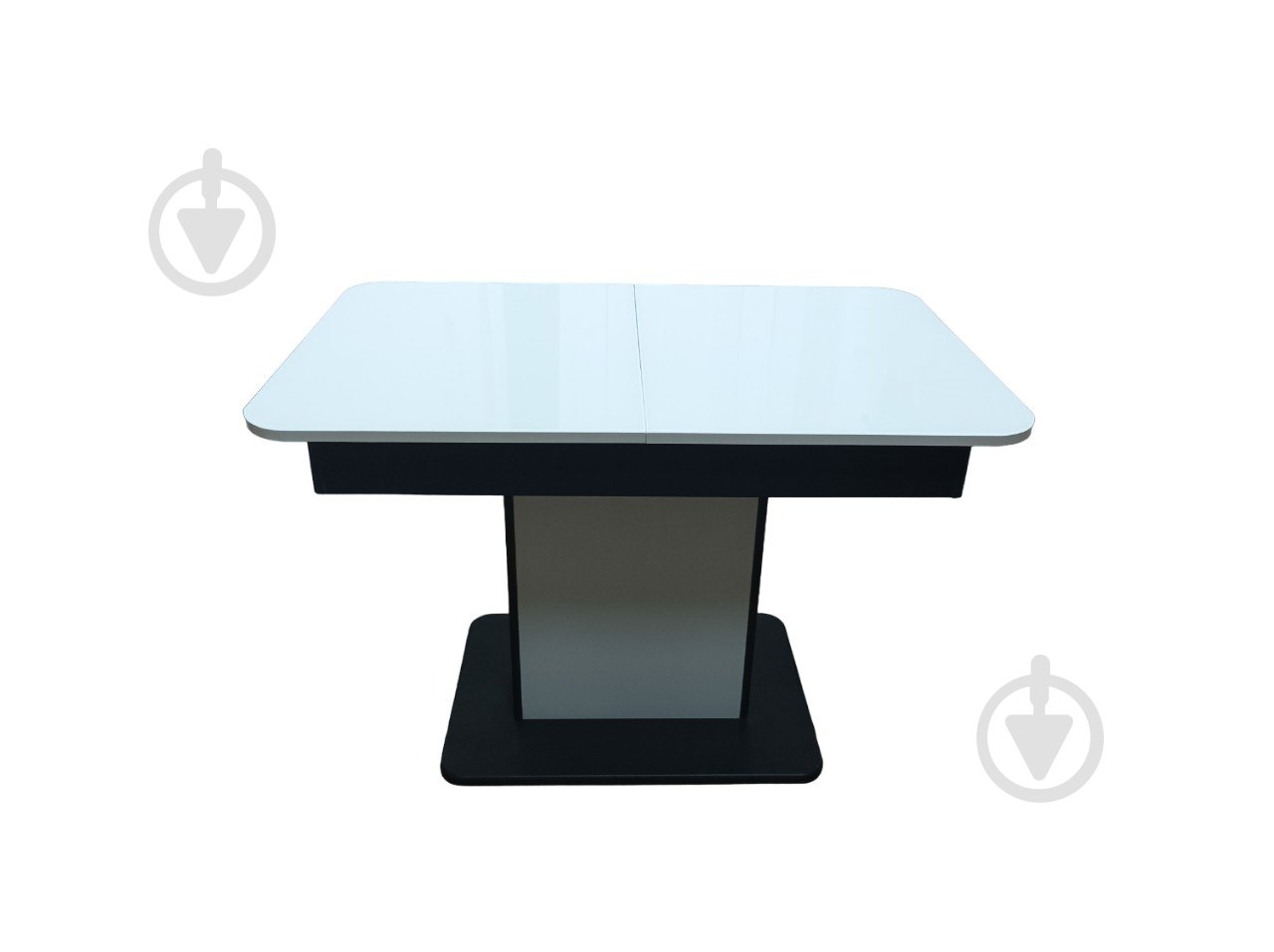 Стол раскладной Бостон-В 1100(1450)x700x740мм белый/графит серый - фото 4