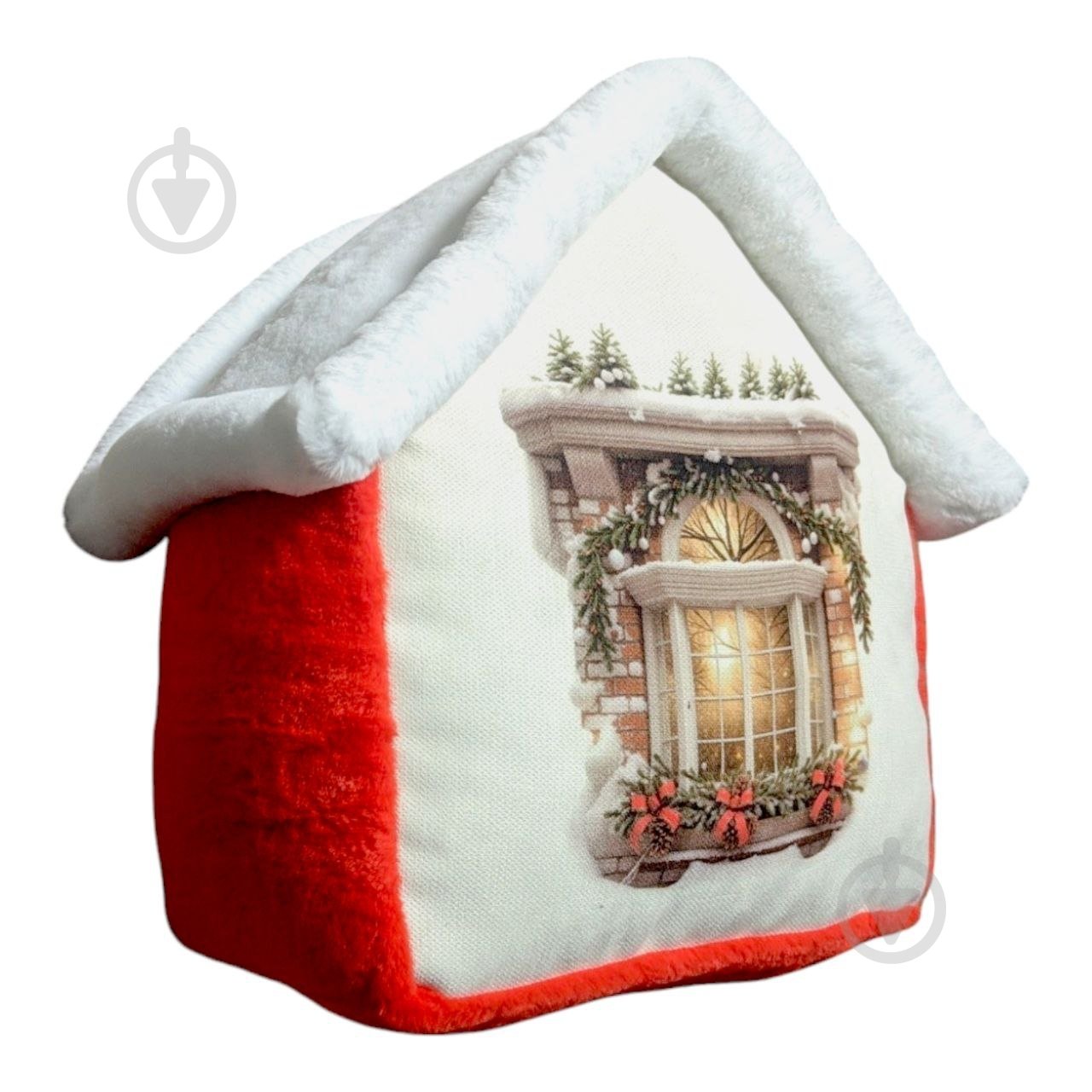 Подушка декоративная Домик с красным 36x40 см Анна - фото 2