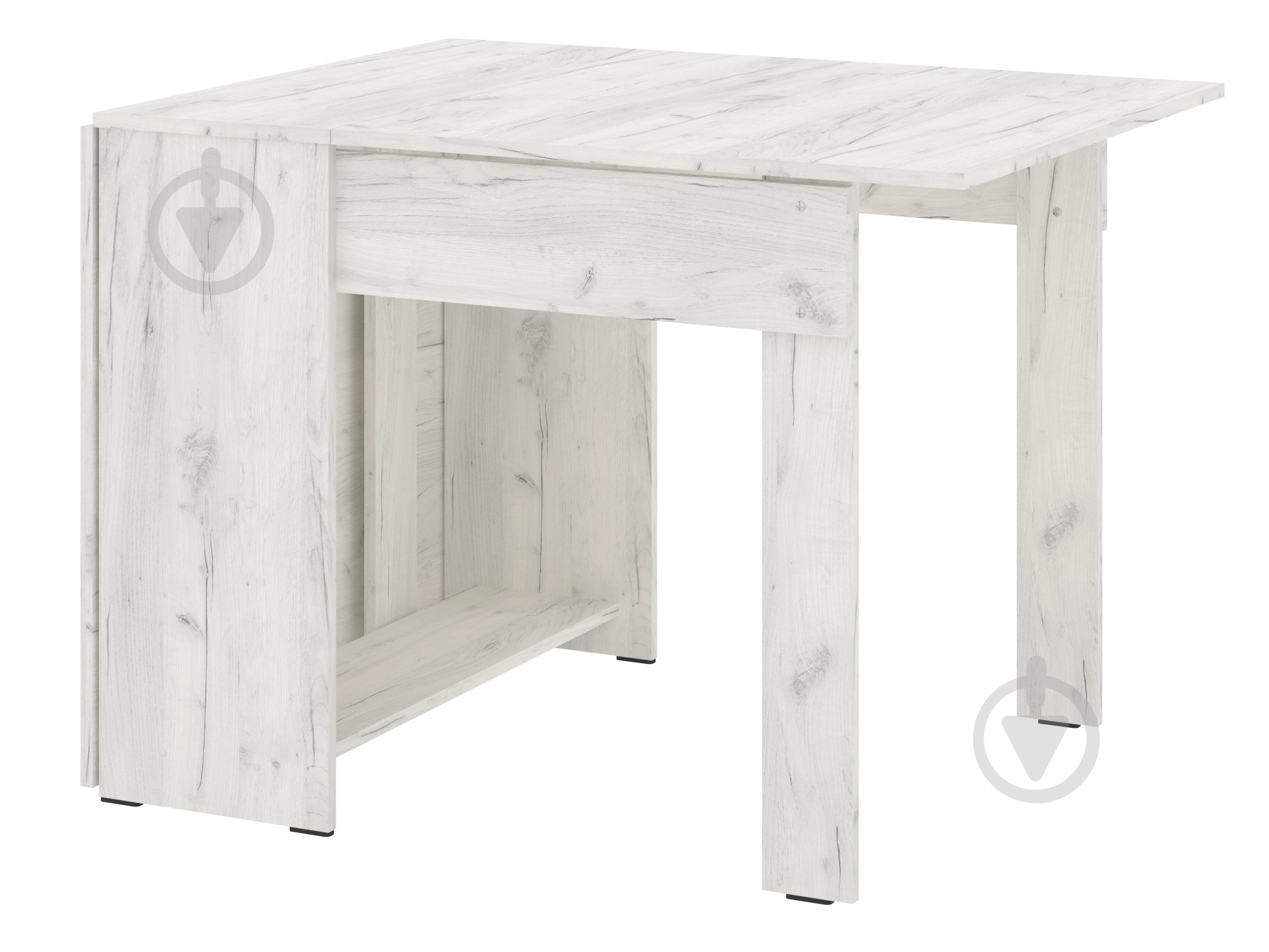 Стол-книжка Пехотин 340х820х750 дуб крафт белый/дуб крафт белый - фото 1 Стол-книжка Пехотин 340х820х750 дуб крафт белый/дуб крафт белый - фото 1