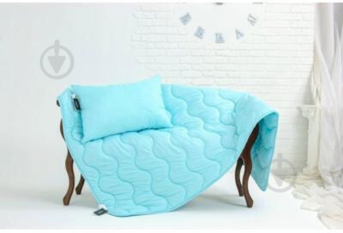 Одеяло антиалергенное Eco №1634 (2200002647465) 110x140 см MirSon голубой - фото 5