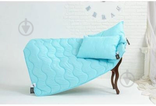 Одеяло антиалергенное Eco №1634 (2200002647465) 110x140 см MirSon голубой - фото 4