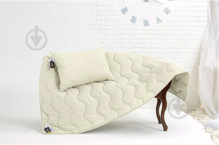 Одеяло антиалергенное Eco №1635 (2200002647472) 110x140 см MirSon кремовый - фото 4