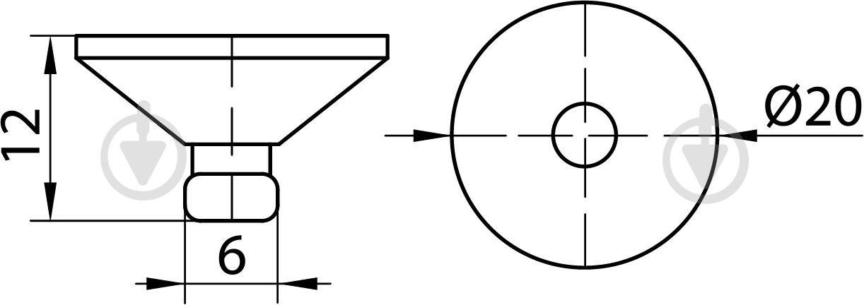 Присоска для стекла DC R-40 резиновая силиконовая - фото 2