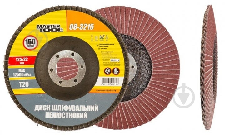 Круг лепестковый MasterTool Т29 125 мм P150 08-3215 - фото 1