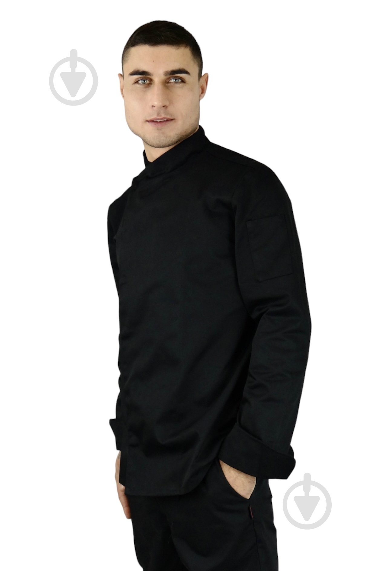 Китель повара Lux-Form Шеф р. 44 черный - фото 1 Китель повара Lux-Form Шеф р. 44 черный - фото 1