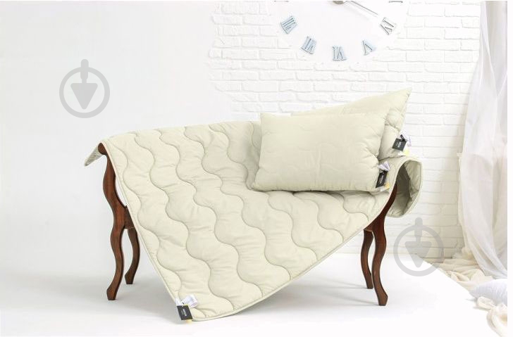 Одеяло антиалергенное с тенсель Eco №1638 (2200002647502) 110x140 см MirSon кремовый - фото 4